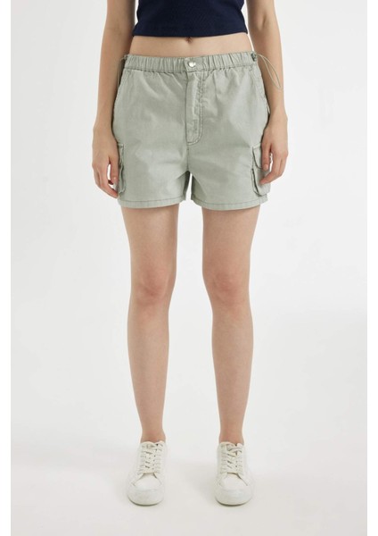 Coool %100 Pamuk Regular Fit Normal Bel Kısa Paça Gabardin Şort A3688AX24HS