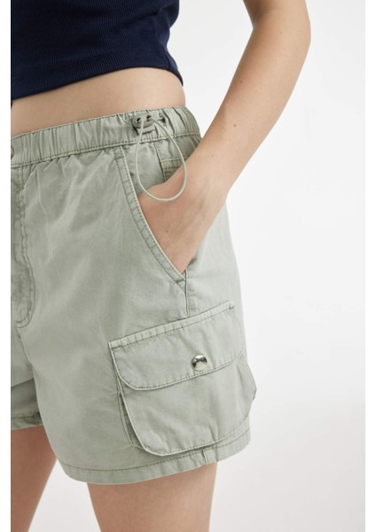 Coool %100 Pamuk Regular Fit Normal Bel Kısa Paça Gabardin Şort A3688AX24HS