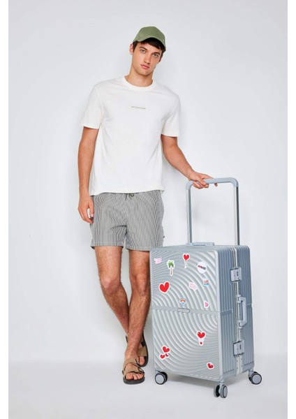 Çizgili Kısa Boy Deniz Şortu B7535AX24HS