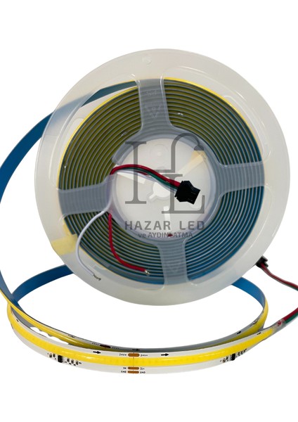 24V 10MM 360 Ledli Pixel Cob Şerit LED Beyaz IP20 5 Metre