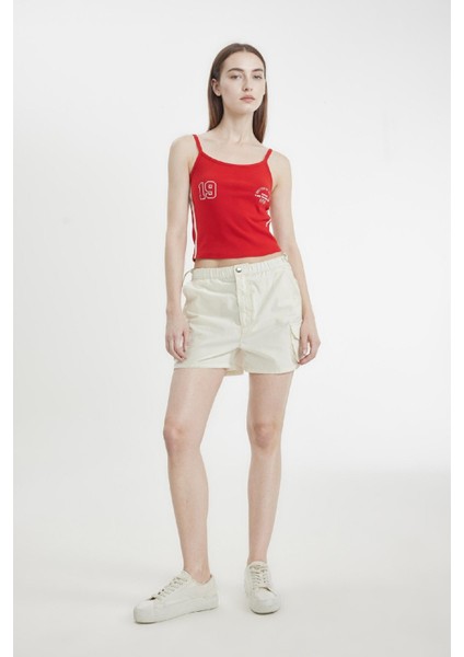 Coool %100 Pamuk Regular Fit Normal Bel Kısa Paça Gabardin Şort A3688AX24HS