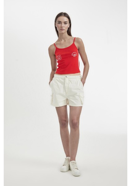 Coool %100 Pamuk Regular Fit Normal Bel Kısa Paça Gabardin Şort A3688AX24HS