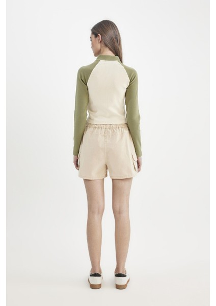 Coool %100 Pamuk Regular Fit Normal Bel Kısa Paça Gabardin Şort A3688AX24HS