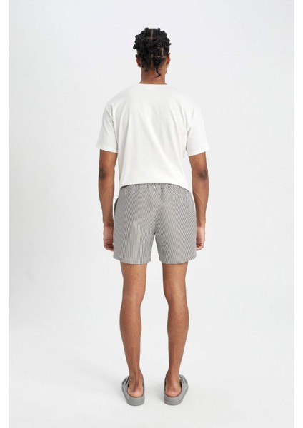 Çizgili Kısa Boy Deniz Şortu B7535AX24HS