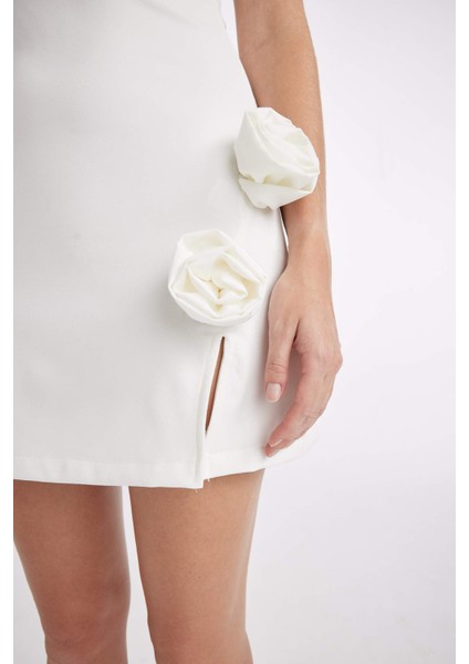 Coool Bodycon Straplez Mini Abiye Elbise D1293AX24SM