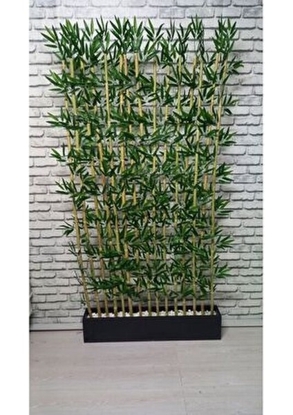 200 cm Bambu Speratör 15 Adet Yapay Çiçek Siyah MDF Saksıda Estetik Tasarım modelleri