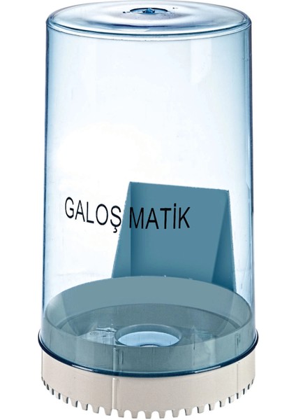 6 Adet 1 Koli Galoşmatik Galoş Dispenseri Şeffaf Mavi