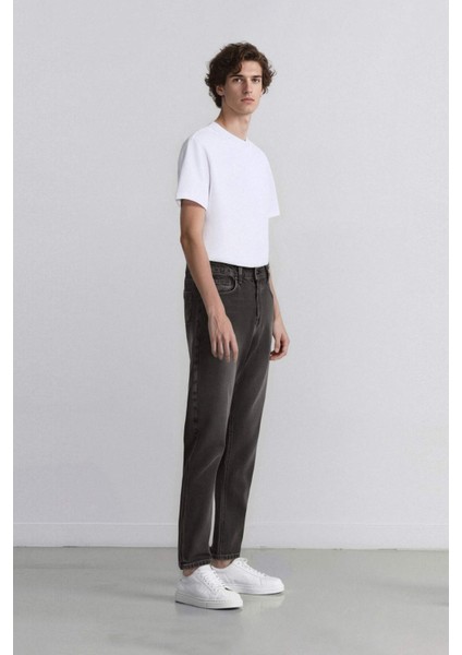 90's Slim Fit Dar Kalıp Yüksek Bel Dar Paça Jean Pantolon D1814AX24WN