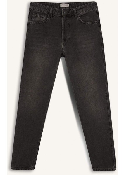 90's Slim Fit Dar Kalıp Yüksek Bel Dar Paça Jean Pantolon D1814AX24WN