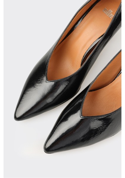 Siyah Deri Kadın Stiletto fırsatları