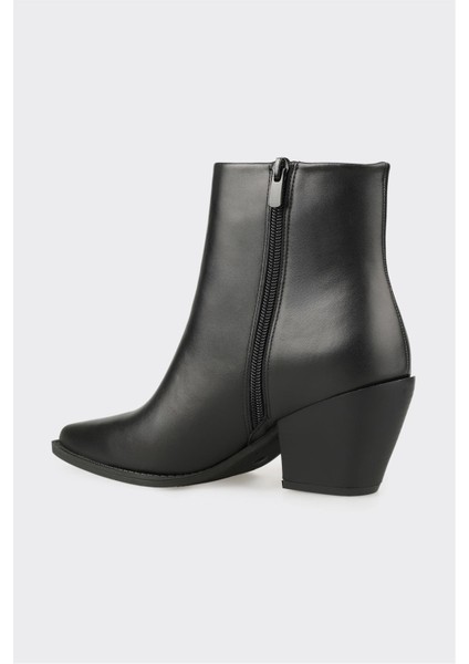 Siyah Deri Kadın Western Bot modelleri