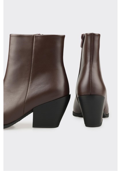 Kahve Deri Kadın Western Bot fırsatları