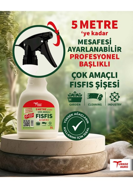 Turkoz Sprey Çok Amaçlı Bahçe Temizlik Bitki Ilaçlama Fısfıs – 1 Litre fiyatları