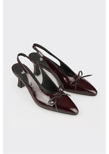 Bordo Deri Kadın Günlük Ayakkabı fiyatları