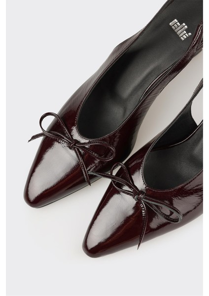 Bordo Deri Kadın Günlük Ayakkabı fırsatları