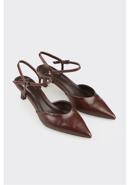 Kahve Kadın Orta Topuk Ayakkabı fiyatları