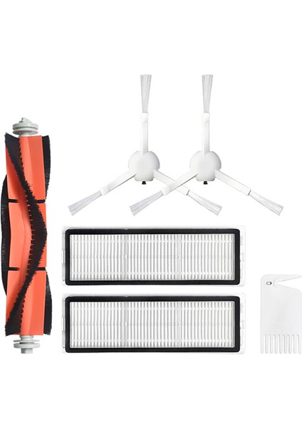 6 Pcs Ana Fırça Yan Fırçalar Xiaomi Mijia 1c Için Filtre 1c STYTJ01ZHM Robot Vakum Süpürge Parçaları Aksesuarlar (Yurt Dışından)