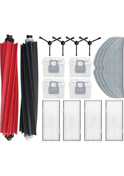 Roborock S8 / S8 Plus / S8 Pro Ultra / G20 Robot Vakumları Ana Yan Fırça Hepa Filtre Mop Kumaşları Toz Çanta Yedek Parça (Yurt Dışından)