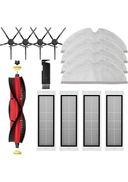 Moping Bezi Hepa Filtre Yan Fırçası Xiaomi Mi Roborock S5 Max S6 Pure Maxv S55 Robot Vakum Süpürücü (Yurt Dışından)