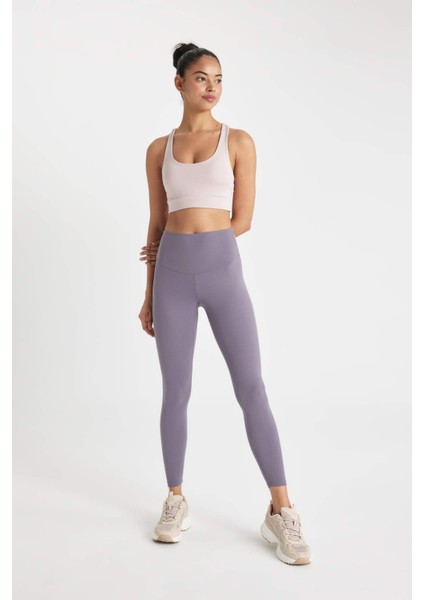Fit Yüksek Bel Beli Saran Toparlayıcı Esnek Premium Sporcu Tayt C4564AX24AU