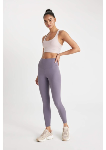 Fit Yüksek Bel Beli Saran Toparlayıcı Esnek Premium Sporcu Tayt C4564AX24AU
