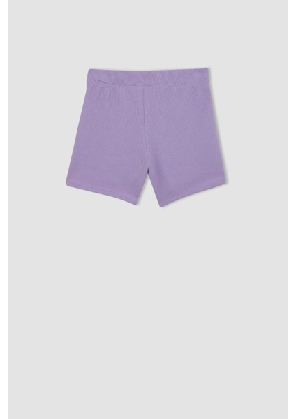 Kız Çocuk Waffle Şort D0903A824HS