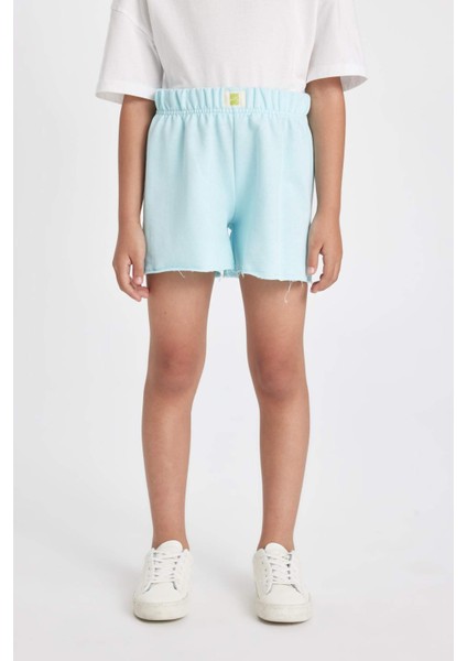 Kız Çocuk Dokuma Etiketli Şort D0907A824HS