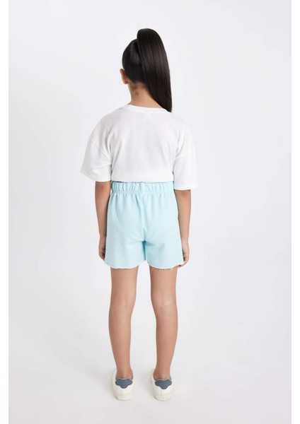 Kız Çocuk Dokuma Etiketli Şort D0907A824HS