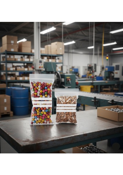 Kilitli Poşet - PE Numune Torbası - Kilitli Ağızlı - 3 Yazım Alanlı - (200 x 300 mm) - 100 Adetlik Set