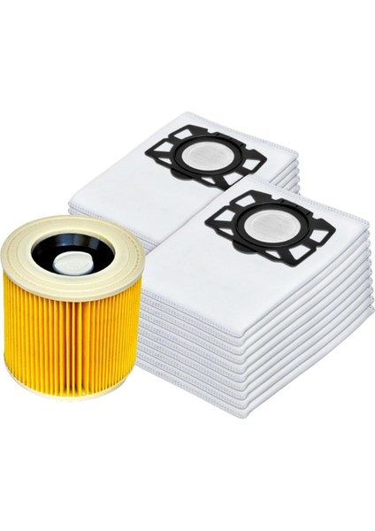 Vakum Süpürge Torbaları Karcher Kfı Için Uygun Filtre 357 KFI357 Ka 40 Karcher Için Yedek Torba 2.863-314.0 Wd2 Plus (Yurt Dışından)