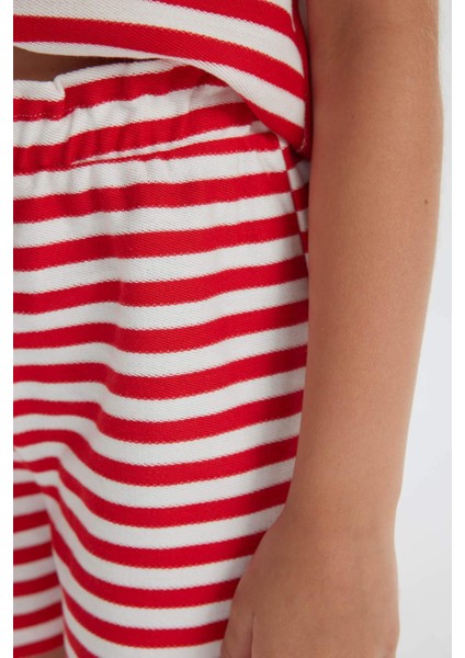 Kız Çocuk Çizgili Şort