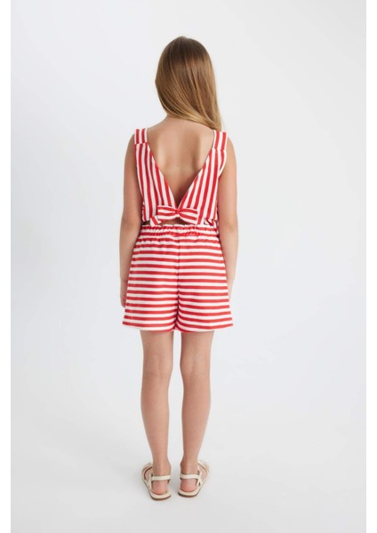 Kız Çocuk Çizgili Şort