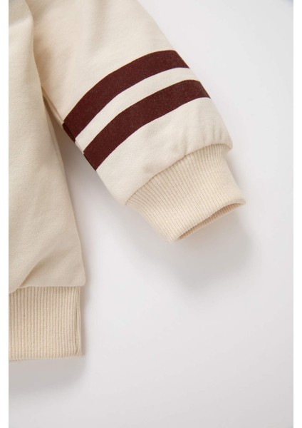 Erkek Bebek 2'li Takım Baskılı Okul Sweatshirt Beli Lastikli Jogger Eşofman Altı D2598A524AU