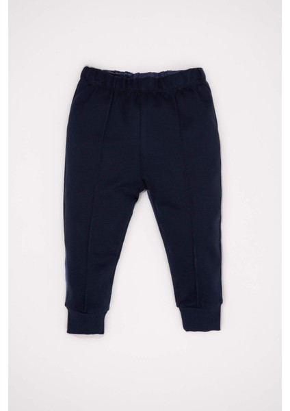 Erkek Bebek 2'li Takım Baskılı Okul Sweatshirt Beli Lastikli Eşofman Altı D2599A524AU