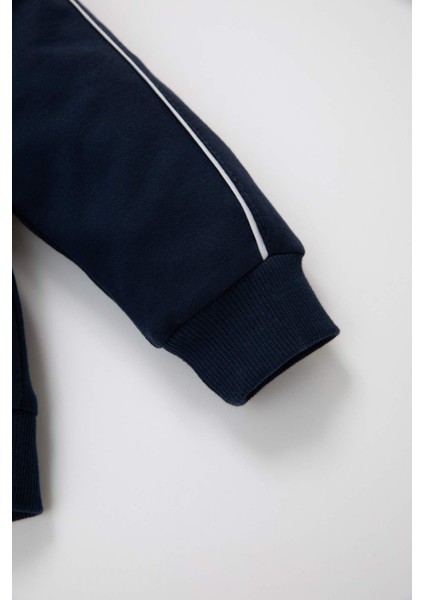 Erkek Bebek 2'li Takım Baskılı Okul Sweatshirt Beli Lastikli Eşofman Altı D2599A524AU