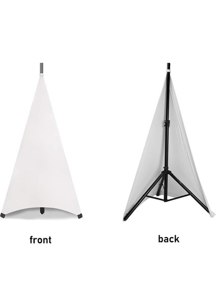 Evrensel Dj Light Hoparlör Stand Kapağı Çift Taraflı Tripod Stand Stand Scrim Kapak Gerilebilir Malzeme, 1 Pcs (Yurt Dışından) fırsatları