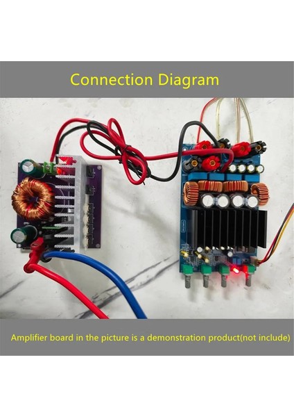 600W Yüksek Güçlü Amplifikatörler Güç Kaynağı Kartı Artırın TPA3255 TAS5630 Hoparlör Amplifikatör Kartı Için 12V-45V 48V 50V (Yurt Dışından) modelleri
