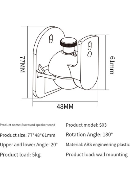 2 Adet Hoparlör Montaj Duvar Braketi Standı Surround Tutucu Ayarlanabilir Döner ve Eğim Açısı Döndürme (Yurt Dışından) indirimleri