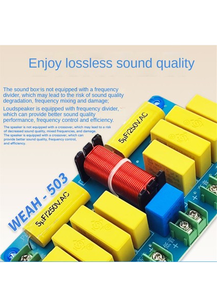 Weah 5 Yol 250W Crossover Filtre Frekans Bölüdür Dört Yüksek Bir Düşük Hifi Filtre Modülü Yüksek Sadakat Için (Yurt Dışından) fırsatları
