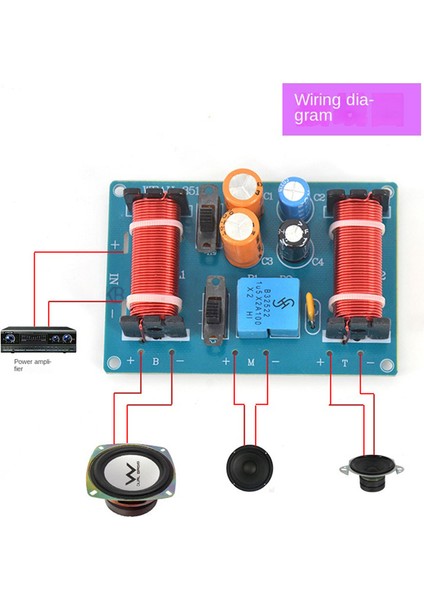2pcs 150W 3 Yolu Ses Hoparlör Crossover Treble Orta Taraflı Bas Açma Araba Hoparlörleri Filtre Frekans Crossover Bölücü (Yurt Dışından) modelleri