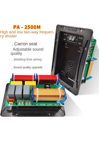 800W 2 Yolu Hoparlör Ses Frekans Bölücü Tiz Bas 2 Birim Crossover Filtreleri Dıy Hıfı Ev Sineması (Yurt Dışından)