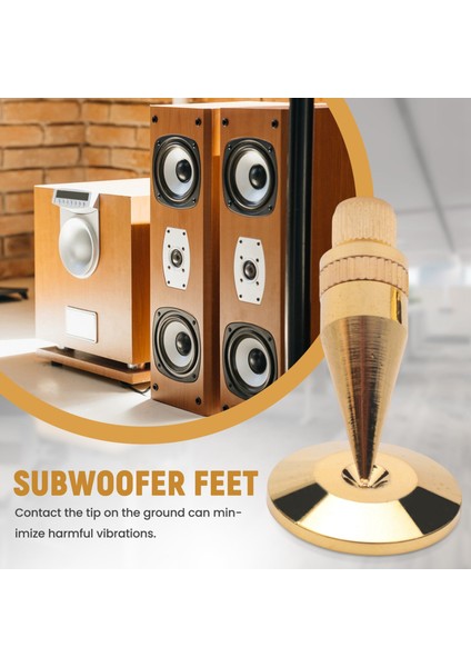 8 Çift Bakır Hoparlör Başak Izolasyon Standı Hoparlör, Amplifikatör, DVD Oynatıcı, Kaydedici (Yurt Dışından) indirimleri