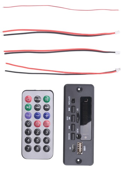 12V Bluetooth Mp3 Kod Çözücü Kart 50W Amplifikatör Dıy Home Dijital Ses Modülü Hoparlör Handfree Siyah Için USB (Yurt Dışından) modelleri