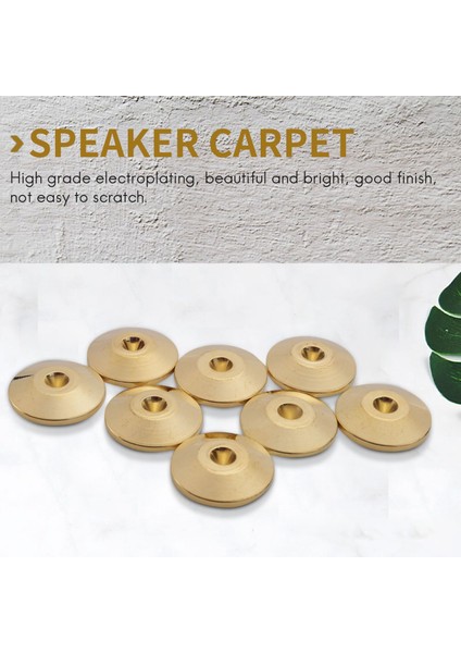 8 Pcs Evrensel Bakır Hoparlör Spikes Pedler Hoparlör Şok Taban Pad Izolasyon Stand Ayakları Koni Base Paspasları Zemin 25 x 4mm (Yurt Dışından) fırsatları