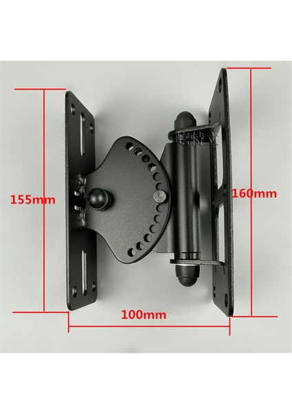 Güçlü Evrensel Surround Hoparlör Duvar Montajı Tavan Braketi Hoparlör Duvara Monte Tutucu Tilt Döndürme 60KG 132LBS (Yurt Dışından) fırsatları