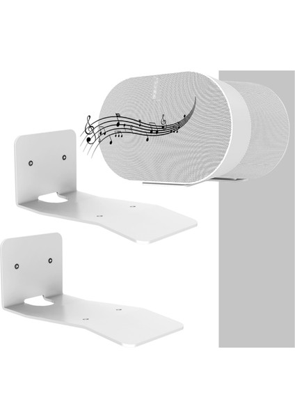 Sonos Era 300 Hoparlör Için Duvar Montajı, Metal Hoparlör Duvar Stand Braket Tutucu 300 Aksesuar 2 Pcs (Beyaz) (Yurt Dışından) fiyatları