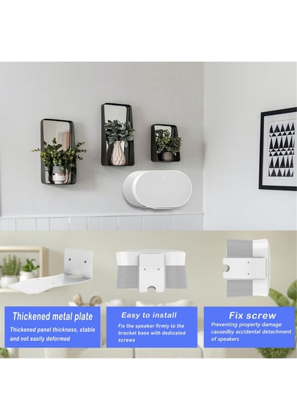 Sonos Era 300 Hoparlör Için Duvar Montajı, Metal Hoparlör Duvar Stand Braket Tutucu 300 Aksesuar 2 Pcs (Beyaz) (Yurt Dışından) modelleri