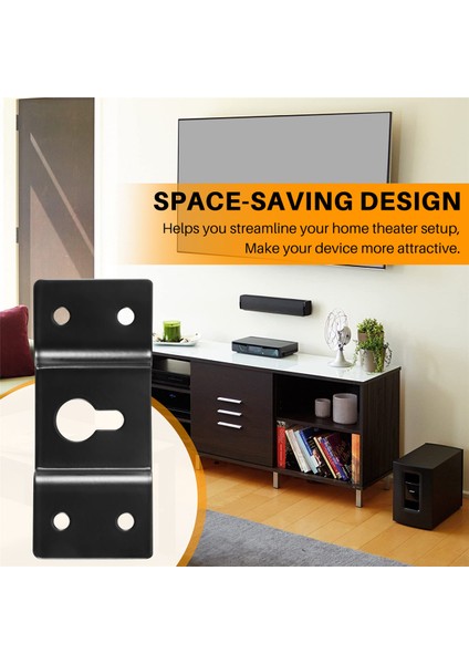 Dıy Ses Ses Kutusu Hoparlör Duvar Montajı Demir Kanca Askı Plakası 5 Pcs (Yurt Dışından) fırsatları