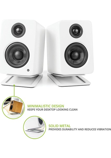 Masaüstü Hoparlör Stand Metal Audio Braket Masta Tutucu Kanto&#39;nun Yu4 Aktif Hoparlör ve Benzer Boyut Hoparlör, Siyah (Yurt Dışından) fırsatları