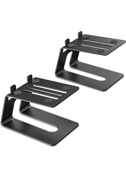 Masaüstü Hoparlör Standları, 1 Çift, Titreşim Sönümleme Padi ve 5 ° Yatma Tasarımı ile Stüdyo Monitör Yükseltici Geliştirin (Yurt Dışından)